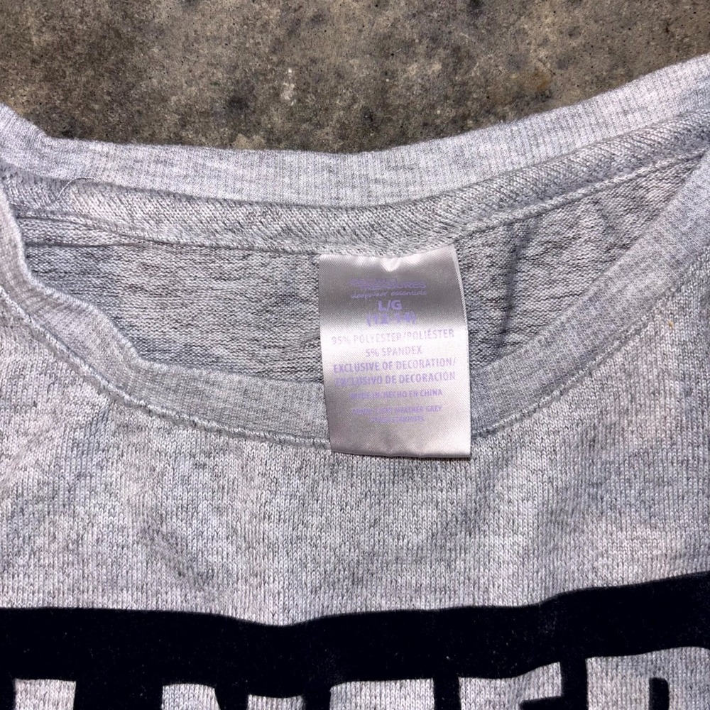 Secret Treasures Lounge Shirt Womens Large 12-14 Gray I Need Coffee and a Donut - Picture 6 of 6